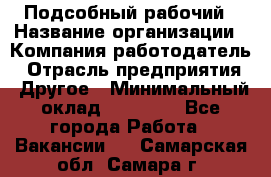 Подсобный рабочий › Название организации ­ Компания-работодатель › Отрасль предприятия ­ Другое › Минимальный оклад ­ 20 000 - Все города Работа » Вакансии   . Самарская обл.,Самара г.